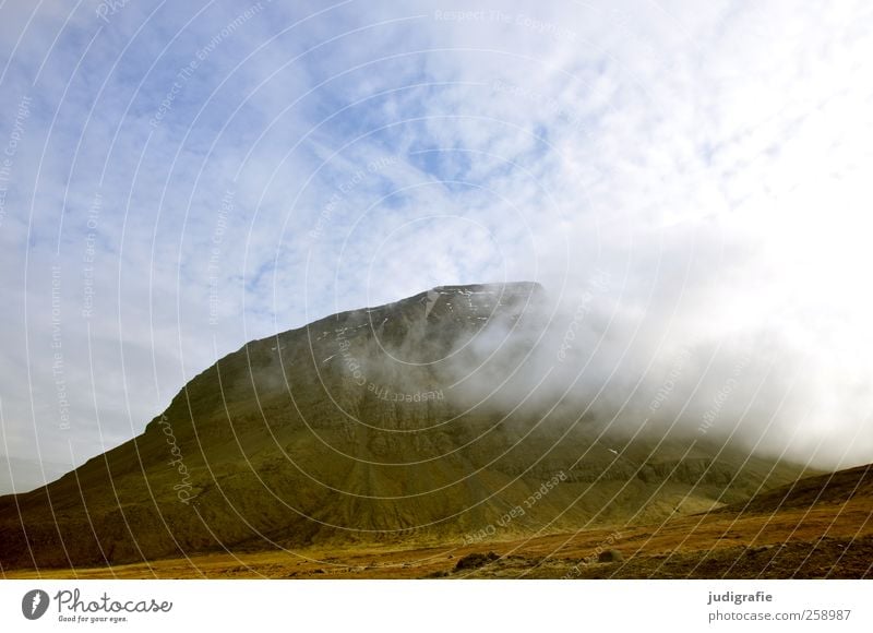 Iceland Environment Nature Landscape Sky Clouds Climate Weather Hill Rock Mountain Volcano Natural Wild Soft Brown Colour photo Exterior shot Deserted Day