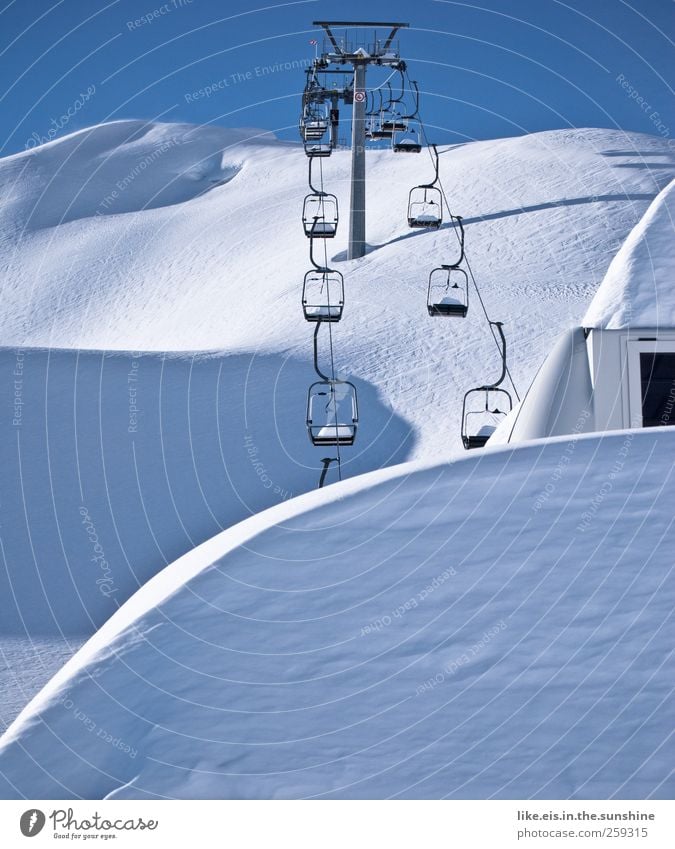 the early risers are worth it! Vacation & Travel Winter vacation Skis Ski run Environment Nature Landscape Sky Cloudless sky Beautiful weather Ice Frost Snow