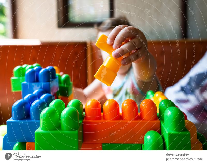 Child playing with cubes Joy Leisure and hobbies Playing Kindergarten School Baby Toddler Infancy Building Toys Small kid nursery blocks kids girl education