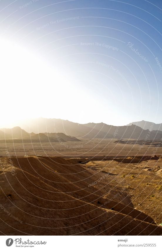 glistening Landscape Sun Summer Climate Beautiful weather Drought Hill Rock Desert Dry Blue Colour photo Exterior shot Deserted Copy Space top