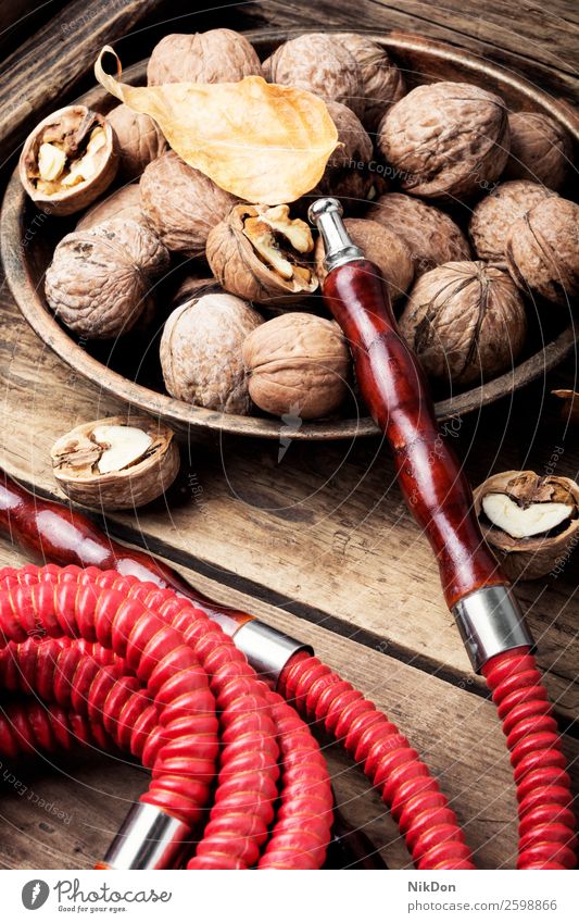 Hookah with aroma walnut hookah shisha smoking tobacco nargile smoke apple nicotine east relaxation fruit arabic mouthpiece pipe fragrant pastime