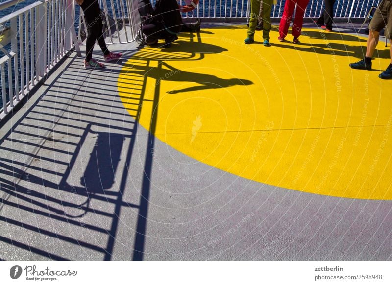 Yellow circle again Arctic Ocean Europe Vacation & Travel Fishery Ferry Harbour Maritime Norway Crossing Travel photography Watercraft Navigation Scandinavia