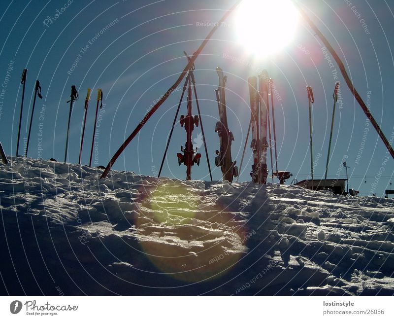 skiffun Winter Sports Skiing Snow Sun Sky