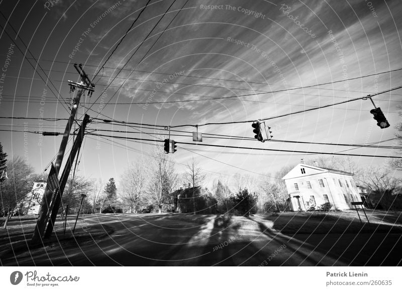 American life Environment Landscape Elements Sky Clouds Small Town Deserted House (Residential Structure) Church Adventure Loneliness Uniqueness Freedom Power