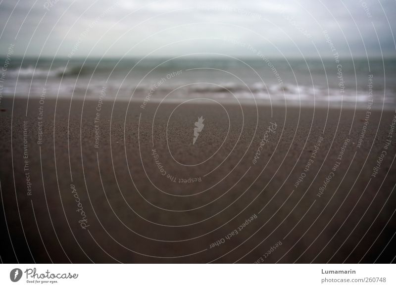 to be gone Environment Landscape Elements Sand Water Sky Clouds Horizon Bad weather Waves Beach North Sea Far-off places Large Infinity Near Wet Natural Gloomy