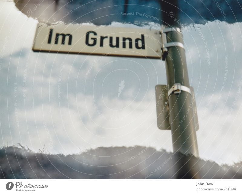 The cause lies in the reason Sky Clouds Sign Characters Signs and labeling Signage Warning sign Orderliness Figure of speech Analog Motive Ground Trend-setting