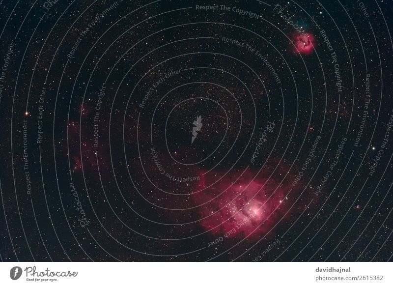 Lagoon and Trifid Nebula Telescope Technology Science & Research Advancement Future Astronautics Astronomy Environment Nature Sky Sky only Cloudless sky