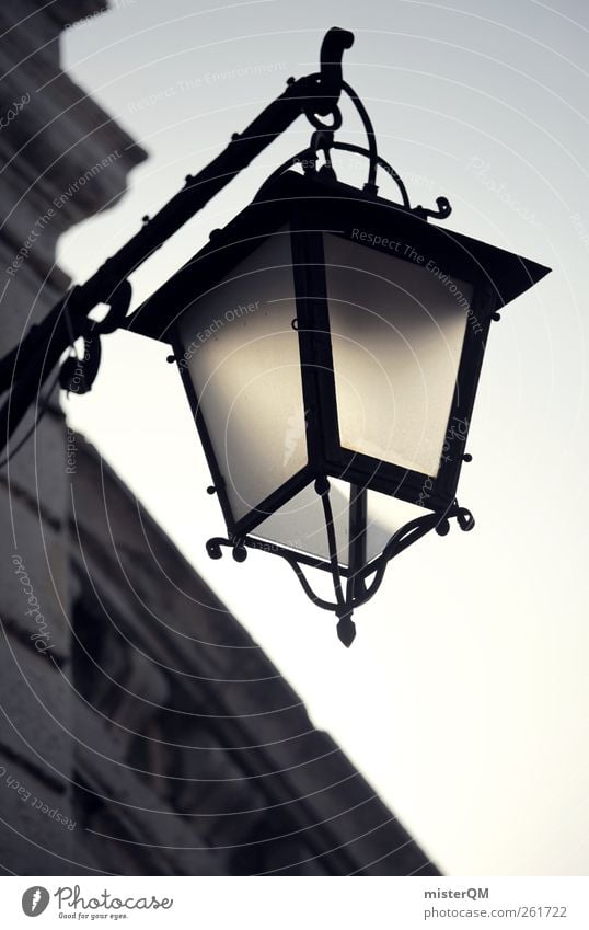 Venetian lantern. Village Esthetic Venice Veneto Lantern Street lighting Lamp post Italy Architecture Old fashioned Heaven Glass lantern Morning Night watchman