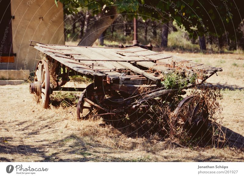 The car next to the house Vacation & Travel Trip Adventure Far-off places Summer Summer vacation Brown Winery Agriculture Agricultural machine Grape harvest