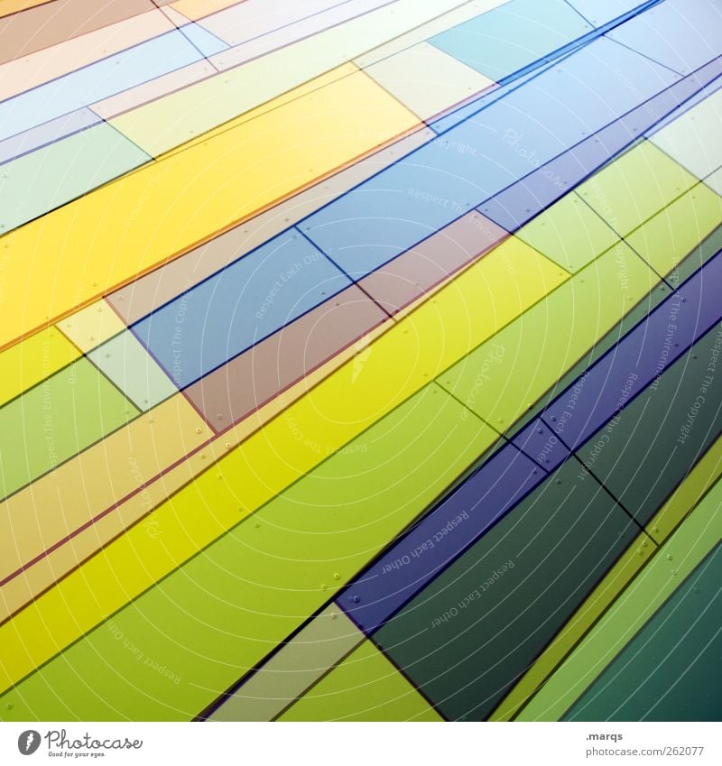 streaked Style Design Art Facade Line Stripe Exceptional Cool (slang) Fresh Uniqueness Modern Blue Yellow Green Violet Chaos Colour Future Background picture