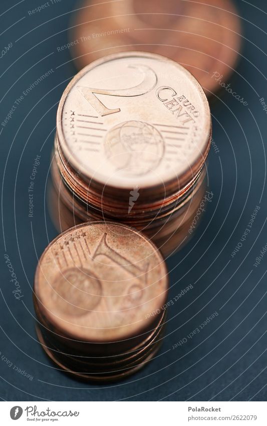 #A# CopperMoney Art Esthetic Coin Münzenberg Cent Euro Pocket money Few Colour photo Subdued colour Interior shot Studio shot Close-up Detail Experimental