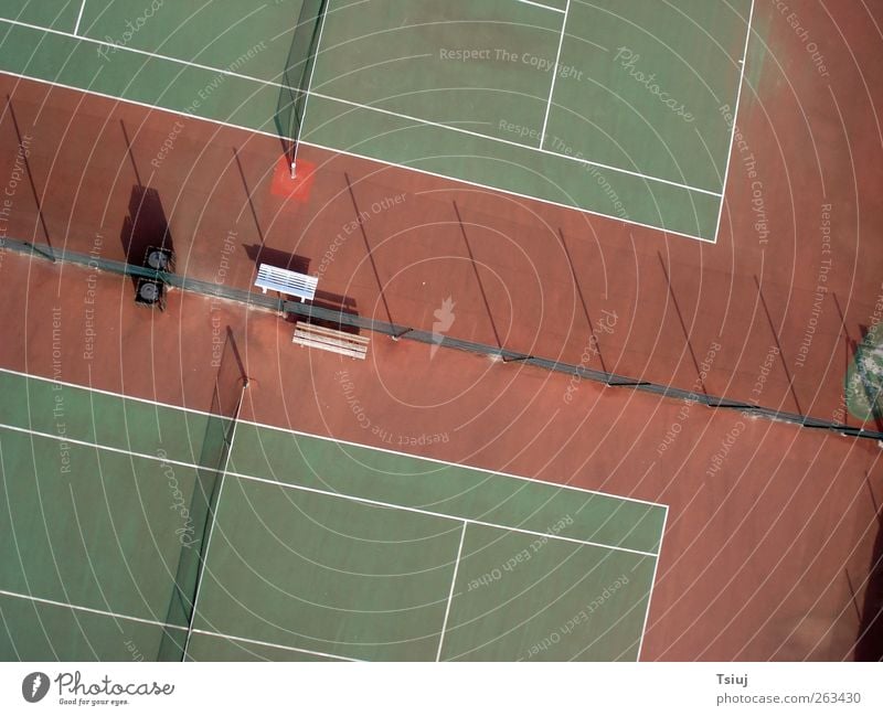 Game, Set and Match Tennis Sports Cape Kite Aerial Photography Aerial photograph Tennis court Fence Line Empty Reddish green Colour photo Exterior shot Deserted