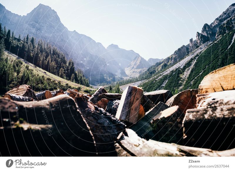 View towards Seescharte | E5 Adventure Hiking Nature Landscape Summer Beautiful weather Alps Mountain Sustainability Natural Calm Loneliness Relaxation