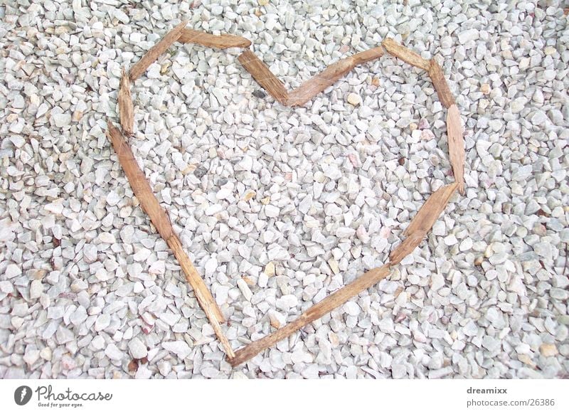 wood heart Wood Splinter Gravel Heart Branch Love