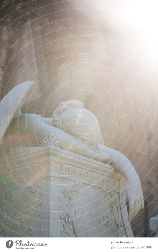 666 - Fallen Angel Sculpture Rome Italy Capital city Cemetery Historic Romance Compassion Sadness Grief Death Protestant cemetery Cimitero acattolico