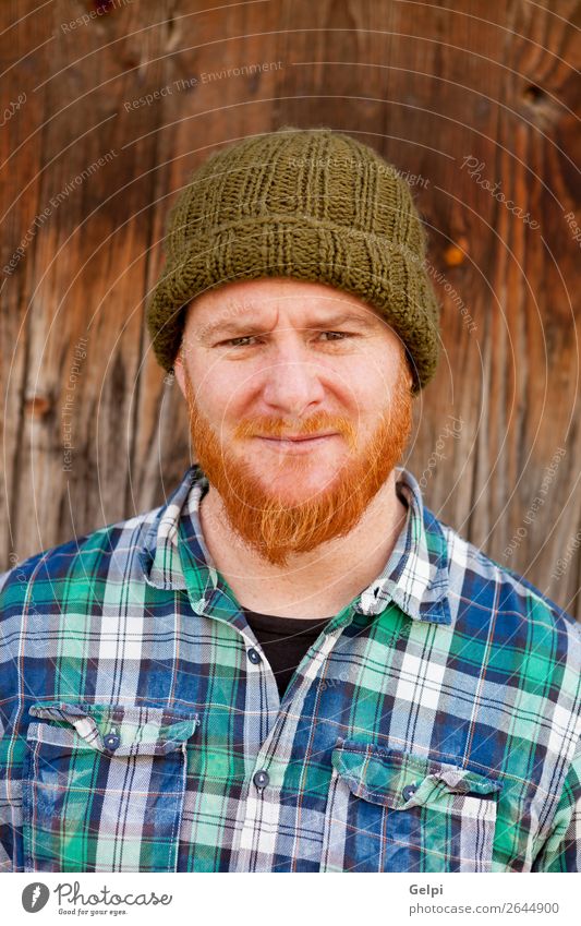 Portrait of a hipster guy putting silly face Happy Hair and hairstyles Face Human being Boy (child) Man Adults Red-haired Beard Smiling Laughter Exceptional