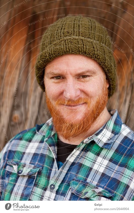 Portrait of a hipster guy putting silly face Happy Hair and hairstyles Face Human being Boy (child) Man Adults Red-haired Beard Smiling Laughter Exceptional