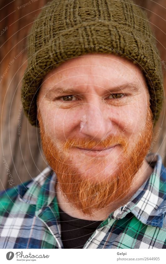 Portrait of a hipster guy putting silly face Happy Hair and hairstyles Face Human being Boy (child) Man Adults Red-haired Beard Smiling Laughter Exceptional