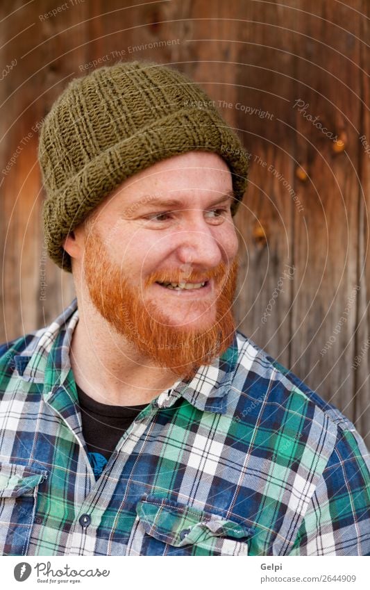 Portrait of a hipster guy putting silly face Happy Hair and hairstyles Face Human being Boy (child) Man Adults Red-haired Beard Smiling Laughter Exceptional