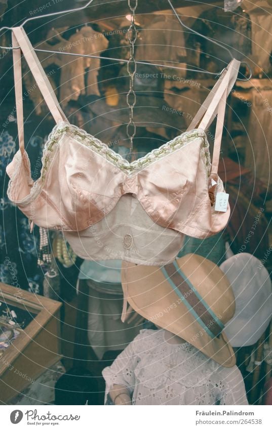 Grandma's lingerie. Shopping Beautiful Flirt Advancement Future Feminine Chest Pedestrian precinct Fashion Underwear Accessory Hat Hang Old Eroticism Modern