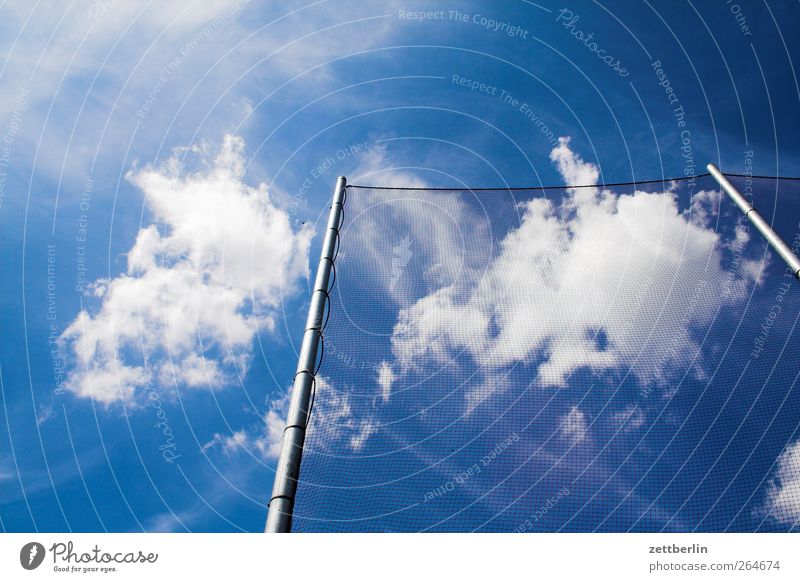 net Environment Nature Sky Clouds Summer Climate Climate change Weather Beautiful weather Bad weather Metal Good Net Catching net Mast Wire netting Colour photo