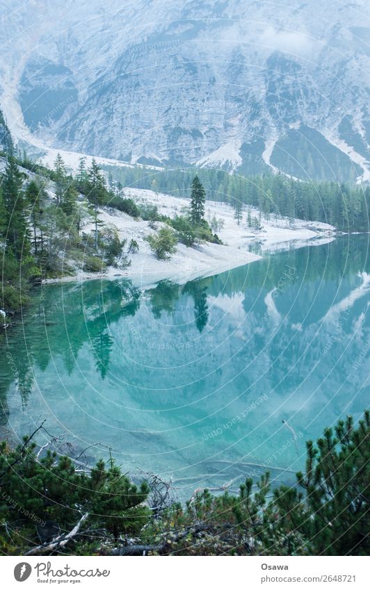 Braies Wild Lake - Lago die Braies Environment Nature Landscape Tree Water Sky Clouds Alps Mountain South Tyrol Pragser Wildsee Lake Prags Wildsee Hiking Blue