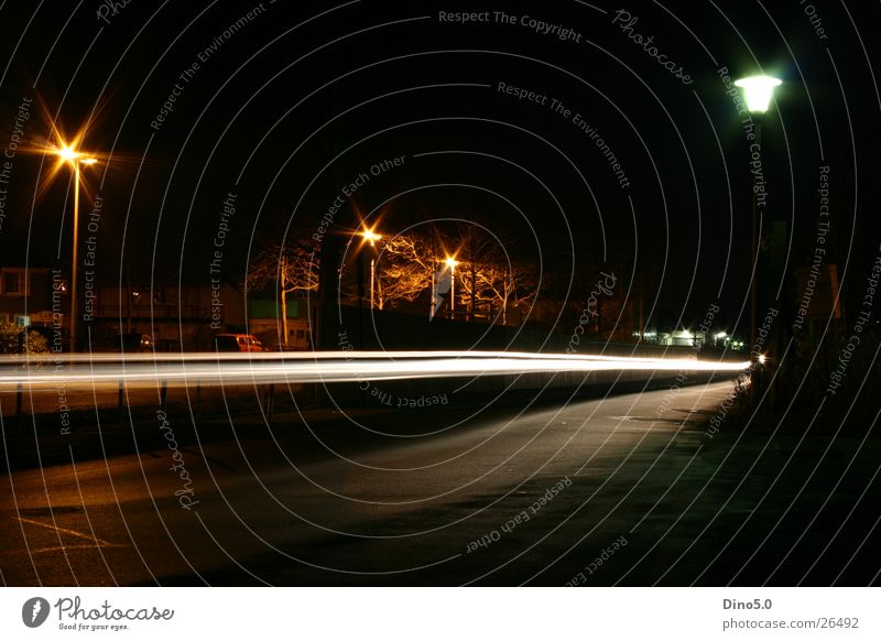 Nightshot No.3 Lamp Light Lantern White Fence Red Long exposure Street Graffiti