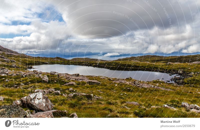 hole Environment Nature Landscape Elements Sky Weather Grass Mountain Highlands Pond Lake applecross Scotland Great Britain Europe Loneliness Remote