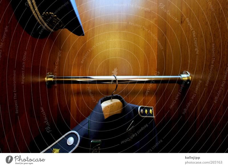 clothes box Work and employment Profession Workplace Hang Closet Hanger Uniform GDR Border guard Cap Army Past State security Politics and state Wood