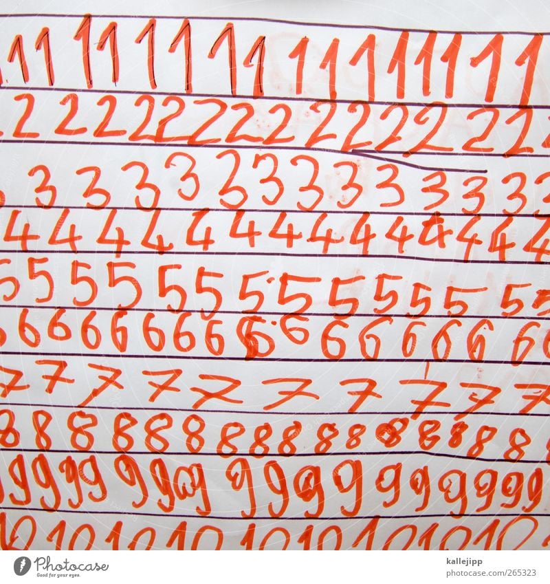 ff-lasse-righthand Parenting Education School Study Schoolchild Student Financial Industry Write Mathematics Digits and numbers cursive Practice 1 2 3 4 5 6 7 8