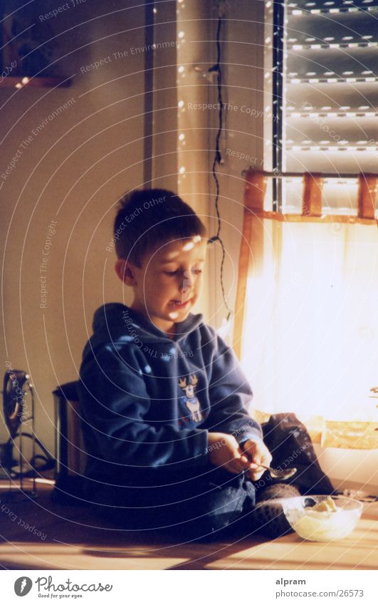 eating child Child Window Back-light Kitchen Man Nutrition natural light