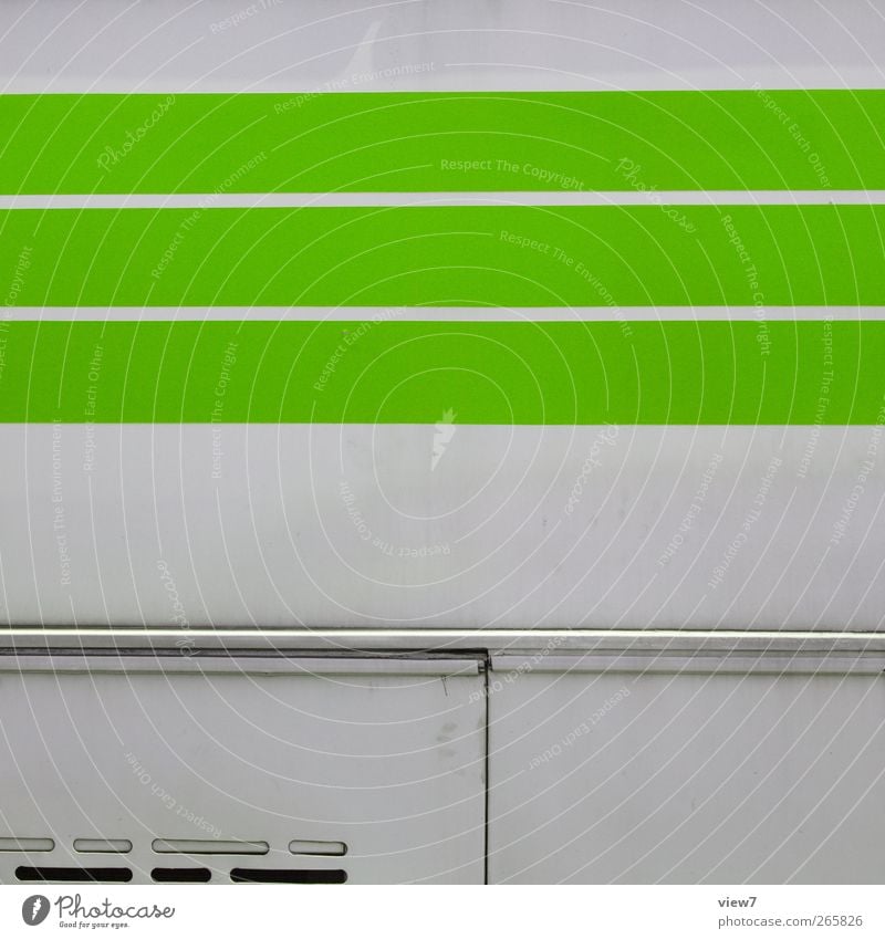 green cattle Wall (barrier) Wall (building) Facade Transport Bus Site trailer Metal Line Stripe Old Authentic Thin Simple Healthy Free Friendliness Happiness