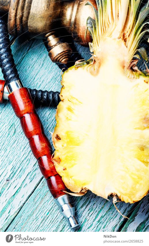 Stylish pineapple shisha hookah tobacco fruit smoke bowl smoke shisha mouthpiece hookah pipe smoking relaxation hookah lounge arabic turkish east style arabia