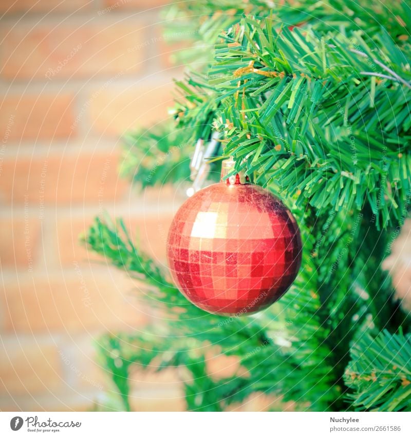 Close up christmas tree decoration, retro filter effect Design Winter Decoration Feasts & Celebrations Christmas & Advent Culture Plant Tree Places Toys Candle