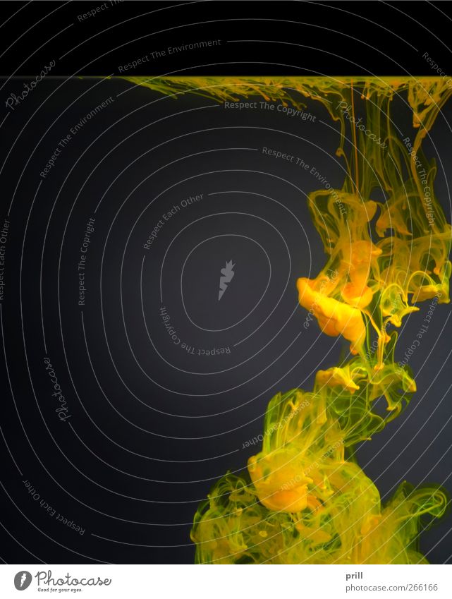 colorful contamination Science & Research Water Clouds Dirty Fluid Together Yellow Gray Green Black Decline dissolution Mixture colour cloud descriptive color