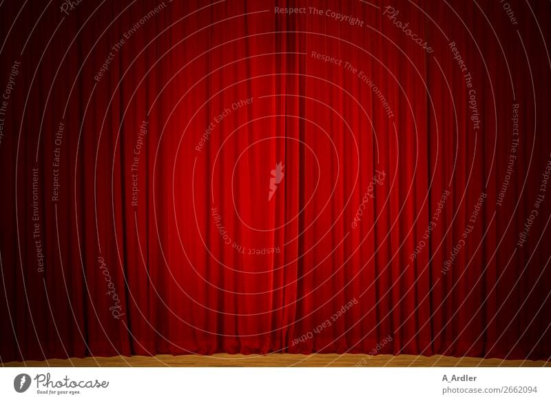 red curtain Stage play Theatre Concert Orchestra Cinema Brown Red Black Drape Velvet Wrinkles Folds Shows Event Colour photo Interior shot Structures and shapes