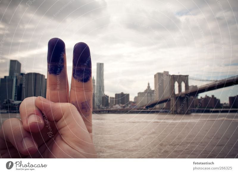 Finger Towers New York City American Flag Americas Town Skyline High-rise Bridge Architecture Tourist Attraction Landmark Monument World Trade Center Sign