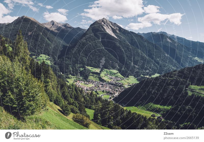 St. Leonhard im Passeier | E5 Hiking Climbing Mountaineering Nature Landscape Sky Summer Beautiful weather Alps Village Natural Blue Green Relaxation