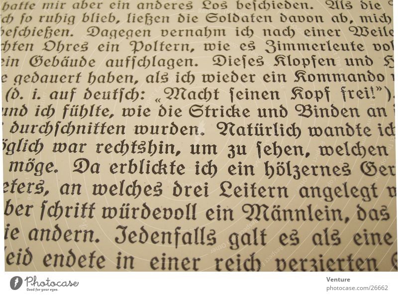 Keep your head clear! (2) Book Gothic period Text Novel Word Yellowed First-person narrative Photographic technology Old Perspective Detail Second-hand