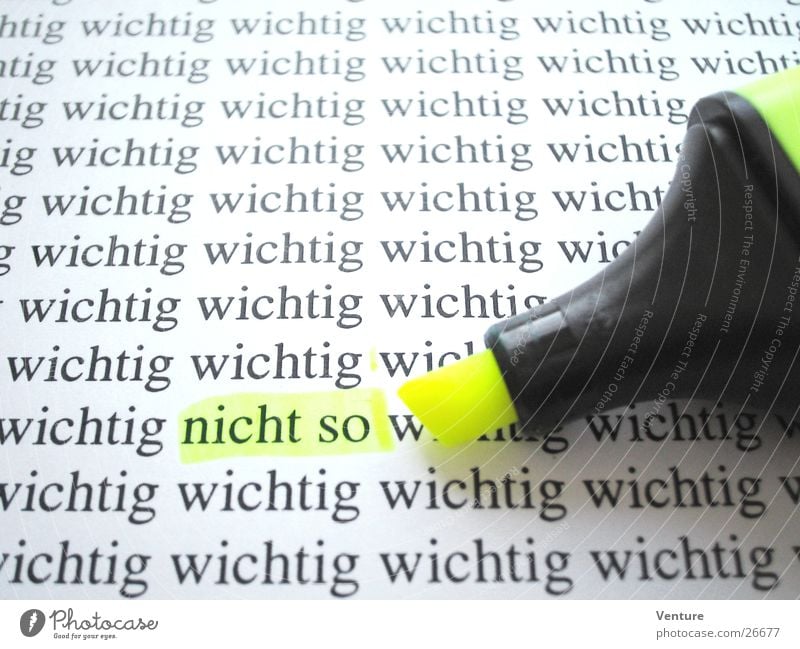 not so important Underline Label Signs and labeling Priority Decision Classification Pen Yellow Media Study Work and employment Category Absurd Converse