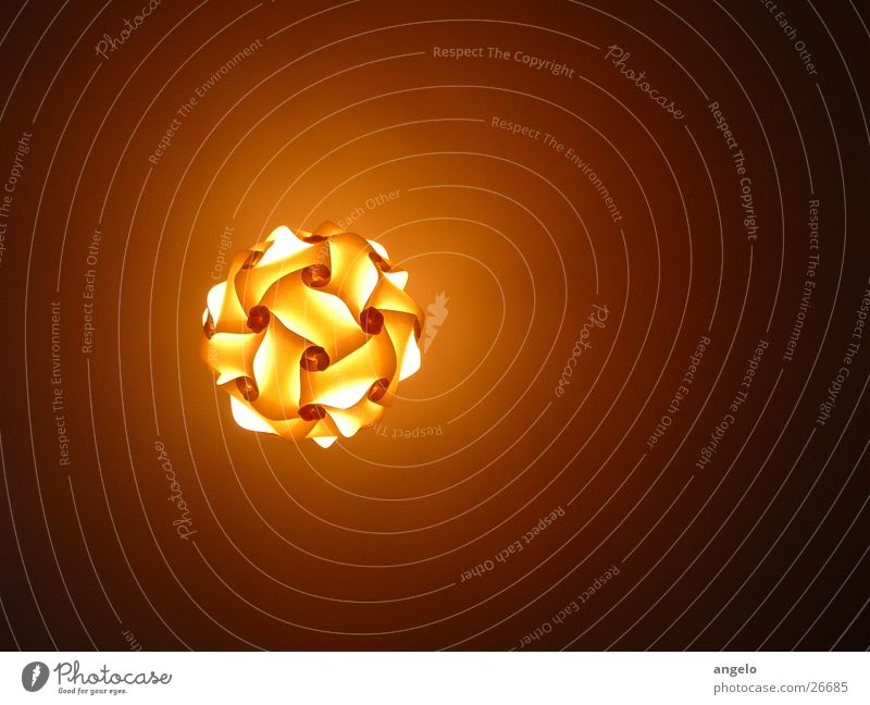 paper lamp Light Illumination Lamp Lighting design Neutral Background Isolated Image Light object Copy Space right Copy Space top Copy Space bottom Knot