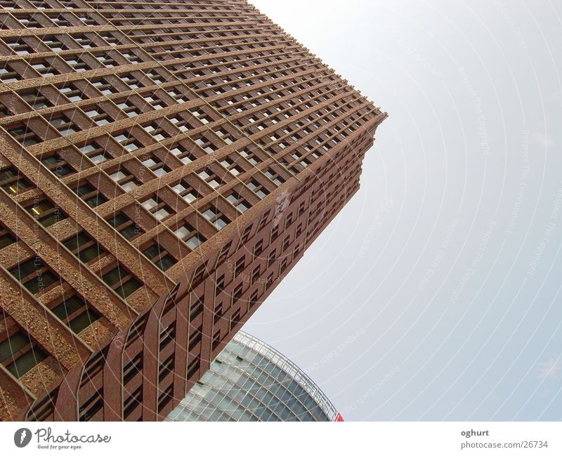 High-rise building at Potsdamer Platz Brown Architecture Corner Berlin