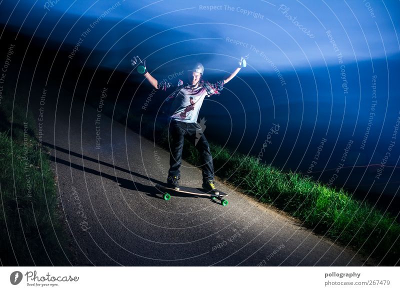 Speed Rush (II) Human being Masculine Young man Youth (Young adults) Life 1 18 - 30 years Adults Nature Plant Earth Sky Clouds Night sky Horizon Spring