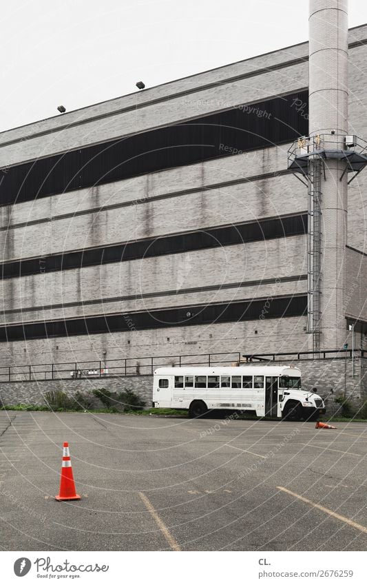 bus stop School building New York City USA Town Outskirts Deserted House (Residential Structure) Places Building Architecture Wall (barrier) Wall (building)