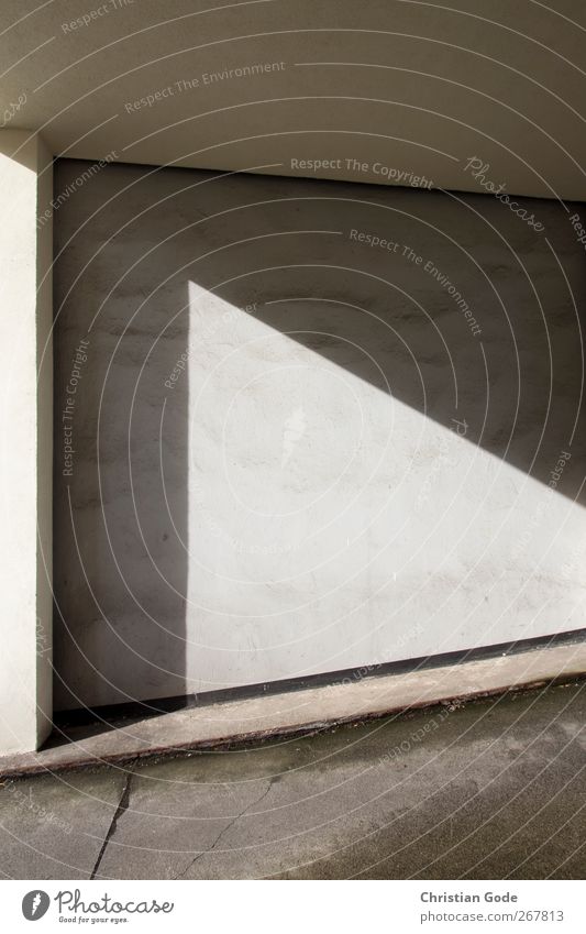 light corner Town Deserted House (Residential Structure) Manmade structures Building Architecture Wall (barrier) Wall (building) Facade Stone White Triangle