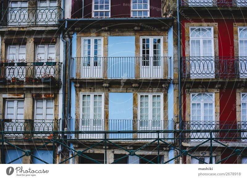 traditional facades of old houses in Porto, Portugal Beautiful Vacation & Travel Tourism House (Residential Structure) Culture Town Downtown Building