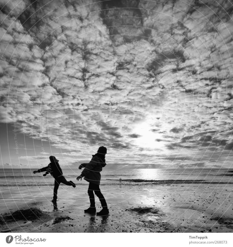 Borkum Bounce #6 North Sea Vacation & Travel North Sea coast North Sea Islands North Sea beach East frisian island Sky Ocean Clouds Clouds in the sky Sunset