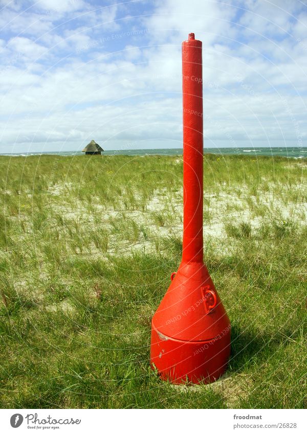 cabin plug Wustrow Clouds Ocean Moody Europe Darsz Baltic Sea Beach dune Hut Sky Sand Sun