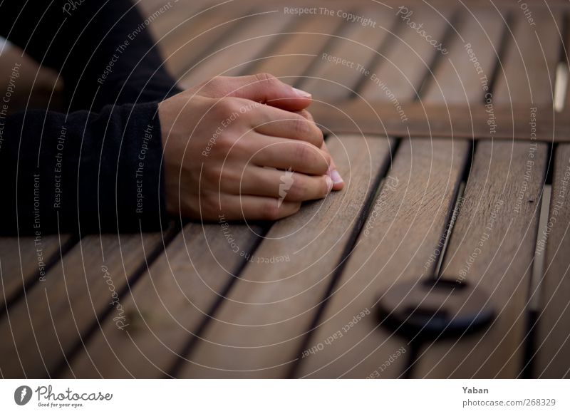 In fixed focal length we trust lens cap Infancy Hand Fingers 1 Human being To hold on Simple Colour photo Exterior shot Detail Day Shallow depth of field