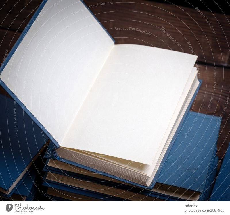 stack of various books, open book on top Reading Table Science & Research School Academic studies Book Library Paper Wood Brown White Wisdom background Bookshop